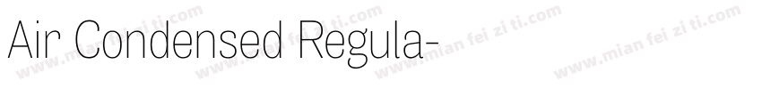 Air Condensed Regula字体转换